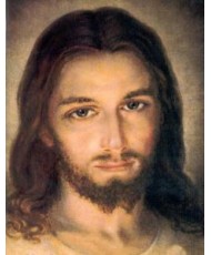 Tapisserie du visage du Christ Miséricordieux